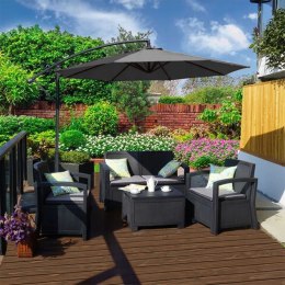 GARDENSELECT PARASOL OGRODOWY DUŻY SOLIDNY SKŁADANY 2,7 M Z WYSIĘGNIKIEM REGULACJA XXL