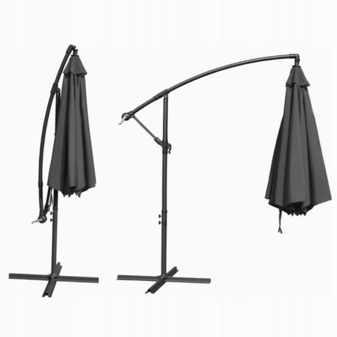 GARDENSELECT PARASOL OGRODOWY DUŻY SOLIDNY SKŁADANY 2,7 M Z WYSIĘGNIKIEM REGULACJA XXL GARDENSELECT PARASOL OGRODOWY DUŻY SOLIDNY SKŁADANY 2,7 M Z WYSIĘGNIKIEM REGULACJA XXL