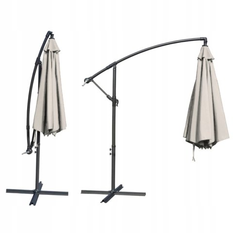 GARDENSELECT PARASOL OGRODOWY DUŻY SOLIDNY SKŁADANY 2,7 M Z WYSIĘGNIKIEM REGULACJA XXL GARDENSELECT PARASOL OGRODOWY DUŻY SOLIDNY SKŁADANY 2,7 M Z WYSIĘGNIKIEM REGULACJA XXL