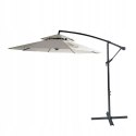 GARDENSELECT PARASOL OGRODOWY DUŻY SOLIDNY SKŁADANY 2,7 M Z WYSIĘGNIKIEM REGULACJA XXL