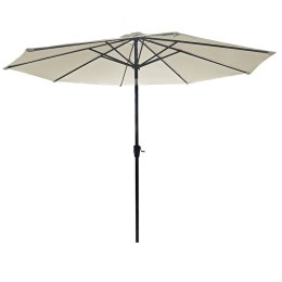 GARDENSELECT PARASOL OGRODOWY DUŻY SOLIDNY SKŁADANY 3 M Z KORBKĄ REGULACJA XL ECRU