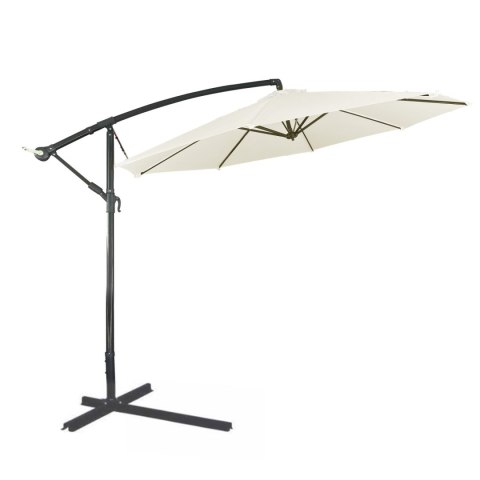 GARDENSELECT PARASOL OGRODOWY DUŻY SOLIDNY SKŁADANY SOLA BEŻ GARDENSELECT PARASOL OGRODOWY DUŻY SOLIDNY SKŁADANY SOLA BEŻ