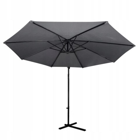 GARDENSELECT PARASOL OGRODOWY DUŻY SOLIDNY SKŁADANY SOLA SZARY GARDENSELECT PARASOL OGRODOWY DUŻY SOLIDNY SKŁADANY SOLA SZARY