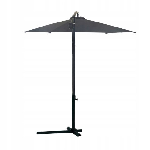 GARDENSELECT PARASOL OGRODOWY DUŻY SOLIDNY SKŁADANY SOLA SZARY GARDENSELECT PARASOL OGRODOWY DUŻY SOLIDNY SKŁADANY SOLA SZARY