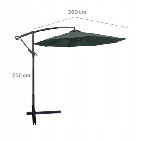 GARDENSELECT PARASOL OGRODOWY DUŻY SOLIDNY SKŁADANY SOLA ZIELONY GARDENSELECT PARASOL OGRODOWY DUŻY SOLIDNY SKŁADANY SOLA ZIELONY