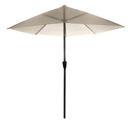 GARDENSELECT PARASOL OGRODOWY ŚCIENNY DUŻY SOLIDNY SKŁADANY 2,7 M Z KORBKĄ ECRU