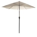 GARDENSELECT PARASOL OGRODOWY ŚCIENNY DUŻY SOLIDNY SKŁADANY 2,7 M Z KORBKĄ ECRU