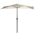 GARDENSELECT PARASOL OGRODOWY ŚCIENNY DUŻY SOLIDNY SKŁADANY 2,7 M Z KORBKĄ ECRU