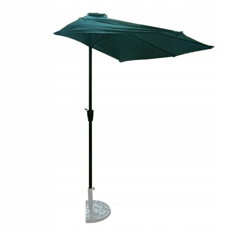 GARDENSELECT PARASOL OGRODOWY ŚCIENNY DUŻY SOLIDNY SKŁADANY 2,7 M Z KORBKĄ ZIELONY GARDENSELECT PARASOL OGRODOWY ŚCIENNY DUŻY SOLIDNY SKŁADANY 2,7 M Z KORBKĄ ZIELONY