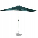GARDENSELECT PARASOL OGRODOWY ŚCIENNY DUŻY SOLIDNY SKŁADANY 2,7 M Z KORBKĄ ZIELONY