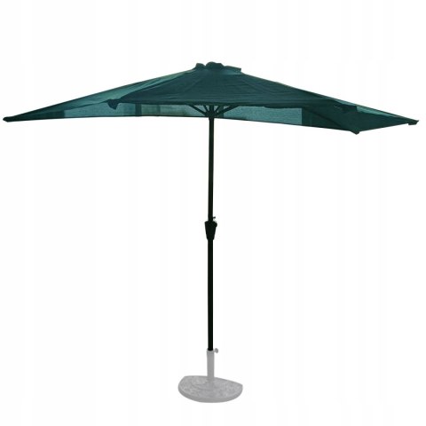 GARDENSELECT PARASOL OGRODOWY ŚCIENNY DUŻY SOLIDNY SKŁADANY 2,7 M Z KORBKĄ ZIELONY GARDENSELECT PARASOL OGRODOWY ŚCIENNY DUŻY SOLIDNY SKŁADANY 2,7 M Z KORBKĄ ZIELONY