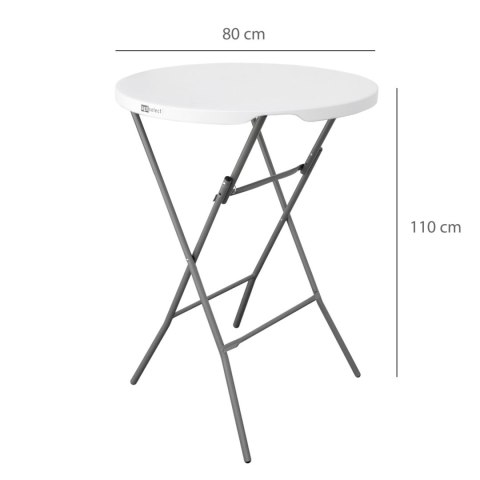 GARDENSELECT Stół Nuforma Cateringowy okrągły 80 x 80 x 110 cm GARDENSELECT Stół Nuforma Cateringowy okrągły 80 x 80 x 110 cm