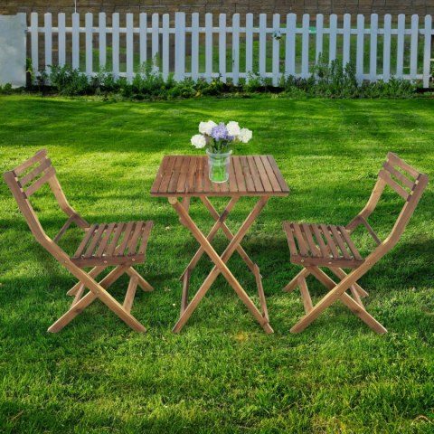 GARDENSELECT ZESTAW MEBLI OGRODOWYCH DREWNIANYCH STOLIK KRZESŁA I NA TARAS OGRÓD BALKON GARDENSELECT ZESTAW MEBLI OGRODOWYCH DREWNIANYCH STOLIK KRZESŁA I NA TARAS OGRÓD BALKON