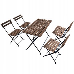 GARDENSELECT ZESTAW MEBLI OGRODOWYCH STOLIK KRZESŁA KOMPLET MEBLI NA TARAS OGRÓD BALKON