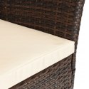 GARDENSELECT Zestaw mebli ogrodowych KJFR009 PREGASIO ciemny brąz