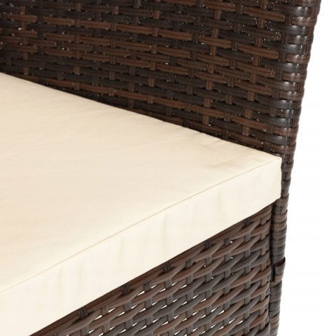 GARDENSELECT Zestaw mebli ogrodowych KJFR009 PREGASIO ciemny brąz GARDENSELECT Zestaw mebli ogrodowych KJFR009 PREGASIO ciemny brąz