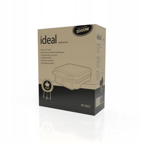 IDEAL GOFROWNICA ELDOM SOLIDNA 4 DUŻE GOFRY SUPER MOC 2000W IDEAL GOFROWNICA ELDOM SOLIDNA 4 DUŻE GOFRY SUPER MOC 2000W