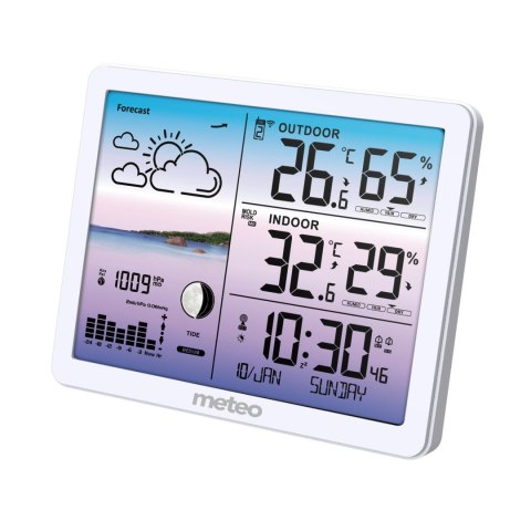 METEO Stacja pogodowa METEO SP107 biała METEO Stacja pogodowa METEO SP107 biała