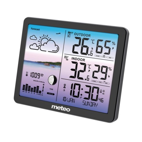METEO Stacja pogodowa METEO SP107 czarna METEO Stacja pogodowa METEO SP107 czarna