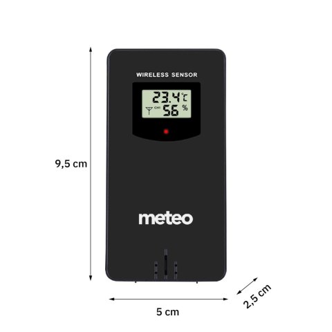 METEO Stacja pogodowa METEO SP107 czarna METEO Stacja pogodowa METEO SP107 czarna