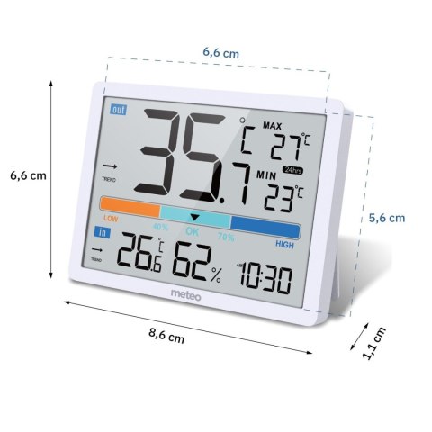 METEO Stacja pogodowa METEO SP109 biała METEO Stacja pogodowa METEO SP109 biała
