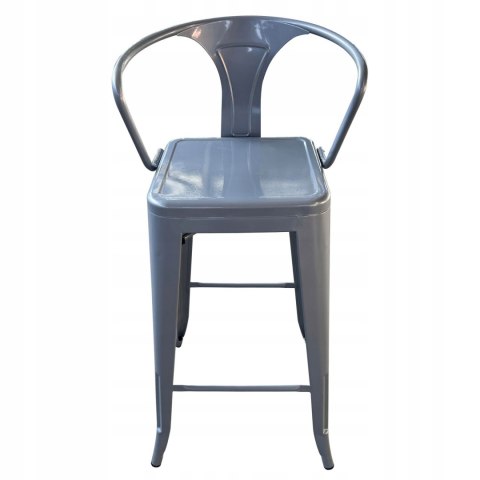 NUFORMA Krzesło barowe hoker, srebrne loft NUFORMA Krzesło barowe hoker, srebrne loft