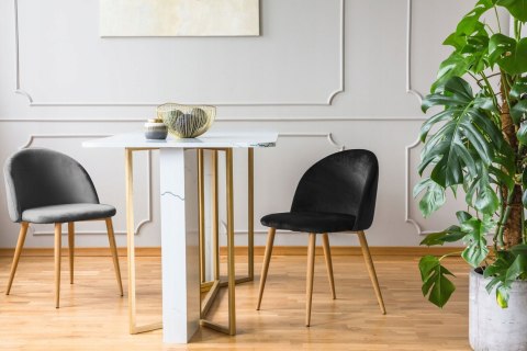 NUFORMA Krzesło tapicerowane, salon, biuro, velvo czarne NUFORMA Krzesło tapicerowane, salon, biuro, velvo czarne