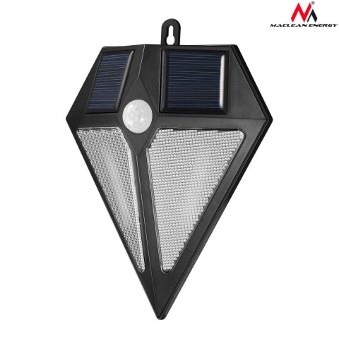Lampa LED Maclean, Solarna, Ścienna, Z czujnikiem ruchu, 6 LED, 2x solar, MCE168 Lampa LED Maclean, Solarna, Ścienna, Z czujnikiem ruchu, 6 LED, 2x solar, MCE168