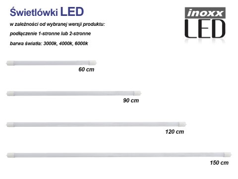 Świetlówka led 150cm 22w t8 3000k g13 ciepła Świetlówka led 150cm 22w t8 3000k g13 ciepła