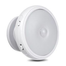 Lampa LED z sensorem ruchu Maclean, magnes, tylne podświetlenie, tryby świecenia: ciągły, czujnik PIR, 3xAAA, MCE223