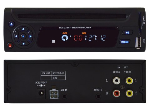 Samochodowy odtwarzacz dvd divx 3/4din usb sd 12v 24v Samochodowy odtwarzacz dvd divx 3/4din usb sd 12v 24v
