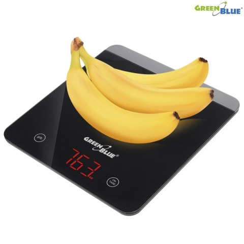 Waga kuchenna cyfrowa LED czarna GreenBlue GB171 min 1g max 5000g Waga kuchenna cyfrowa LED czarna GreenBlue GB171 min 1g max 5000g