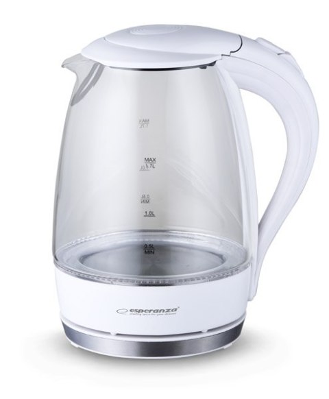 EKK011W Esperanza czajnik elektryczny szklany salto angel 1.7 l biały EKK011W Esperanza czajnik elektryczny szklany salto angel 1.7 l biały