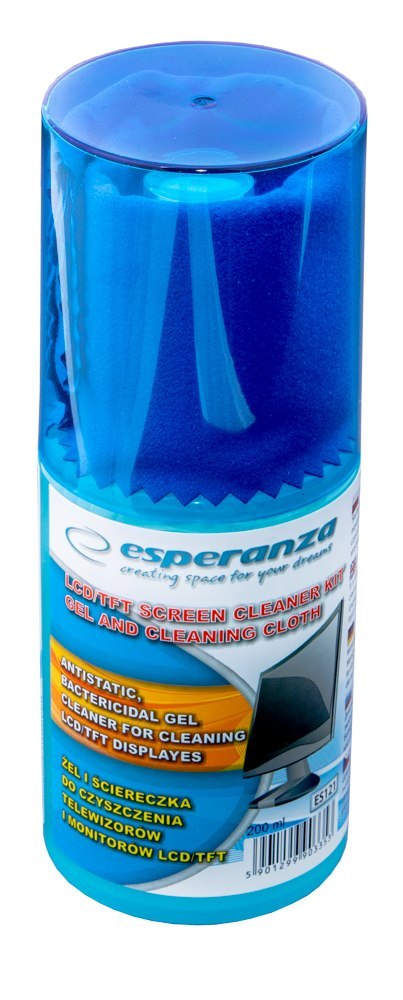 ES121 Esperanza żel do czyszczenia lcd/tft z mikrofibrą ES121 Esperanza żel do czyszczenia lcd/tft z mikrofibrą
