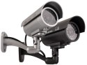 Atrapa kamery tubowej, diody IR LED, srebrna, IR9000S