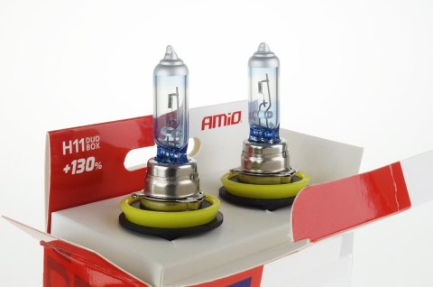 Żarówki halogenowe h11 12v 55w lumitec limited +130% duo amio-02105 Żarówki halogenowe h11 12v 55w lumitec limited +130% duo amio-02105