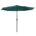 GARDENSELECT PARASOL OGRODOWY DUŻY SOLIDNY SKŁADANY 3 M Z KORBKĄ REGULACJA XL ZIELONY