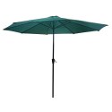 GARDENSELECT PARASOL OGRODOWY DUŻY SOLIDNY SKŁADANY 3 M Z KORBKĄ REGULACJA XL ZIELONY