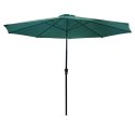 GARDENSELECT PARASOL OGRODOWY DUŻY SOLIDNY SKŁADANY 3 M Z KORBKĄ REGULACJA XL ZIELONY