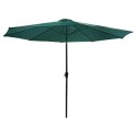 GARDENSELECT PARASOL OGRODOWY DUŻY SOLIDNY SKŁADANY 3 M Z KORBKĄ REGULACJA XL ZIELONY
