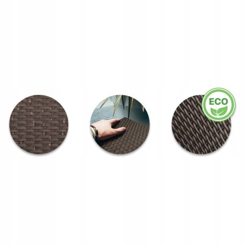 GARDENSELECT Zestaw mebli ogrodowych CALM, stolik, krzesła, komplet mebli z technoratanu GARDENSELECT Zestaw mebli ogrodowych CALM, stolik, krzesła, komplet mebli z technoratanu