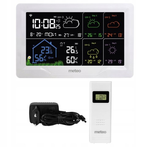 METEO STACJA POGODOWA METEO SP401 WIFI Z PROGNOZĄ POGODY NA 4 DNI METEO STACJA POGODOWA METEO SP401 WIFI Z PROGNOZĄ POGODY NA 4 DNI