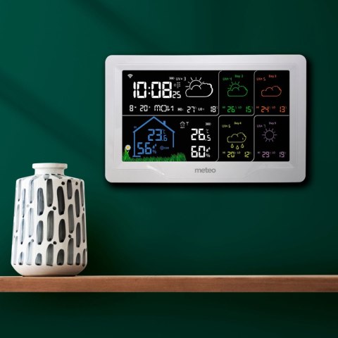 METEO STACJA POGODOWA METEO SP401 WIFI Z PROGNOZĄ POGODY NA 4 DNI METEO STACJA POGODOWA METEO SP401 WIFI Z PROGNOZĄ POGODY NA 4 DNI