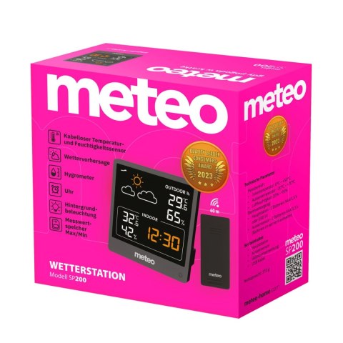 METEO STACJA POGODOWA Z DCF METEO SP200 Z POGODYNKA EKRAN LCD METEO STACJA POGODOWA Z DCF METEO SP200 Z POGODYNKA EKRAN LCD