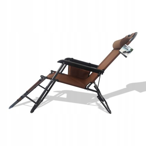 NUFORMA Fotel, leżak ogrodowy, plażowy, składany, wygodny gazetownik, zagłówek NUFORMA Fotel, leżak ogrodowy, plażowy, składany, wygodny gazetownik, zagłówek