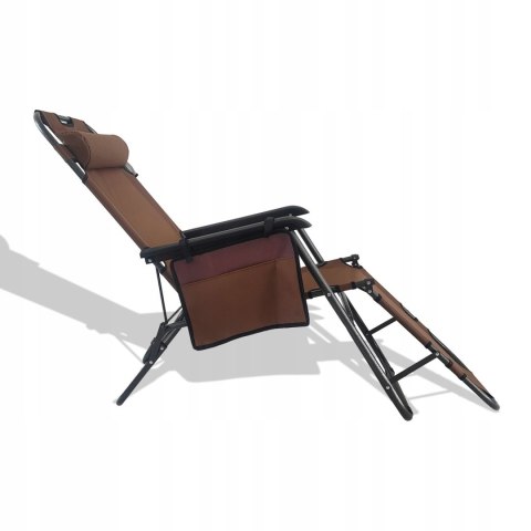 NUFORMA Fotel, leżak ogrodowy, plażowy, składany, wygodny gazetownik, zagłówek NUFORMA Fotel, leżak ogrodowy, plażowy, składany, wygodny gazetownik, zagłówek