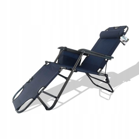 NUFORMA Fotel, leżak ogrodowy, plażowy, składany, wygodny gazetownik, zagłówek NUFORMA Fotel, leżak ogrodowy, plażowy, składany, wygodny gazetownik, zagłówek