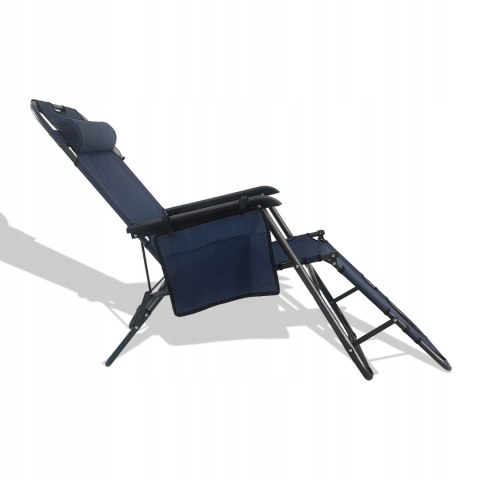 NUFORMA Fotel, leżak ogrodowy, plażowy, składany, wygodny gazetownik, zagłówek NUFORMA Fotel, leżak ogrodowy, plażowy, składany, wygodny gazetownik, zagłówek