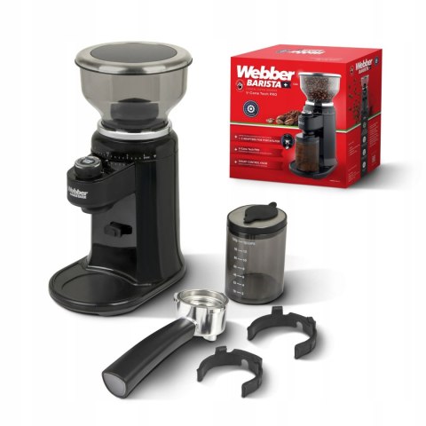 WEBBER Elektryczny młynek Żarnowy do Kawy WEBBER CG6 180W AUTOMATYCZNY 25 POZIOMÓW WEBBER Elektryczny młynek Żarnowy do Kawy WEBBER CG6 180W AUTOMATYCZNY 25 POZIOMÓW
