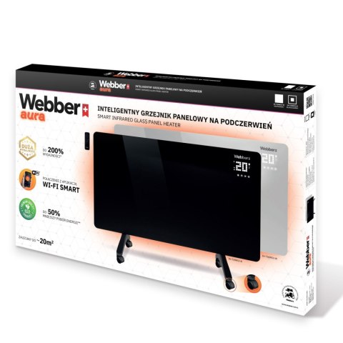 WEBBER GRZEJNIK PANELOWY NA PODCZERWIEŃ IGH-720 Czarny WEBBER GRZEJNIK PANELOWY NA PODCZERWIEŃ IGH-720 Czarny